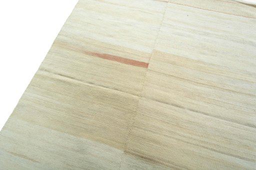 Surface texture of New Kilim Kiasar rug with natural Wool and intricate pattern