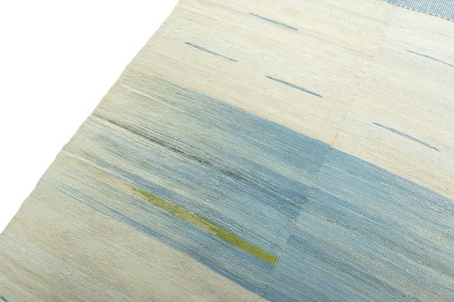 Surface texture of New Kilim Kiasar rug with natural Wool and intricate pattern