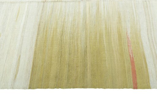 Close-up detail of New Kilim Kiasar rug from Iran / Persia showing Wool weave