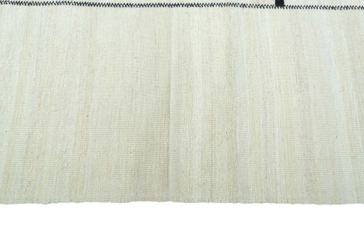Close-up detail of New Kilim Kiasar rug from Iran / Persia showing Wool weave