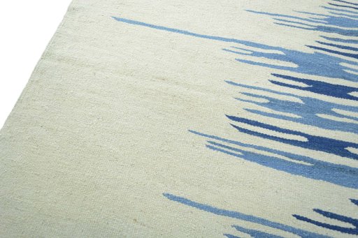 Surface texture of New Kilim Sofre rug with natural Wool and intricate pattern