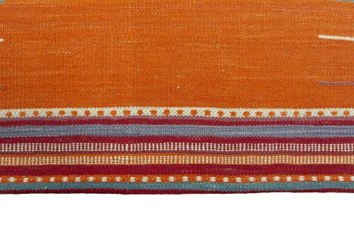 Central medallion detail of New Kilim Sofre rug from Iran / Persia