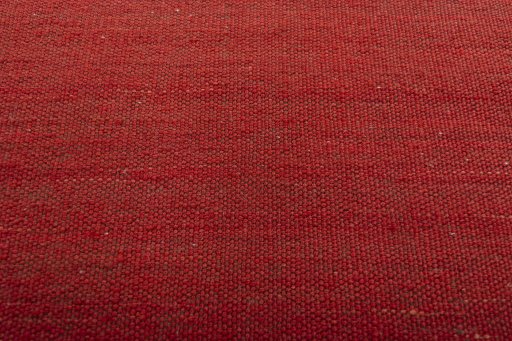Backside of handmade New Kilim Sofre rug showing knot structure and weave density