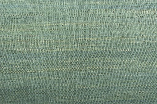 Backside of handmade New Kilim Sofre rug showing knot structure and weave density