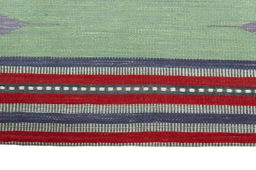 Central medallion detail of New Kilim Sofre rug from Iran / Persia