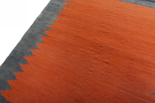 Surface texture of New Kilim Sofre rug with natural Wool and intricate pattern