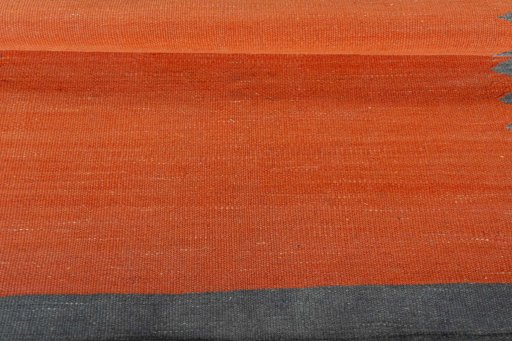 Full view of New Kilim Sofre rug from Iran / Persia, 95 × 92 cm in Yellow tones