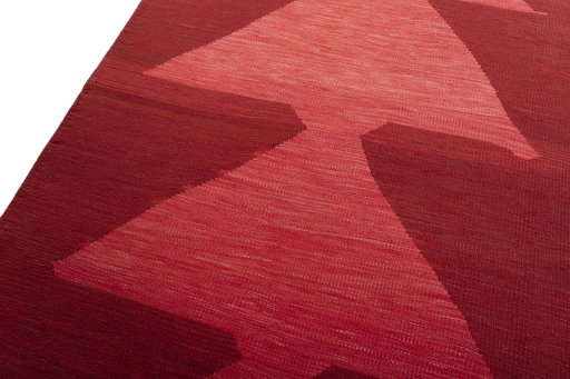 Surface texture of New Kilim Sofre rug with natural Wool and intricate pattern