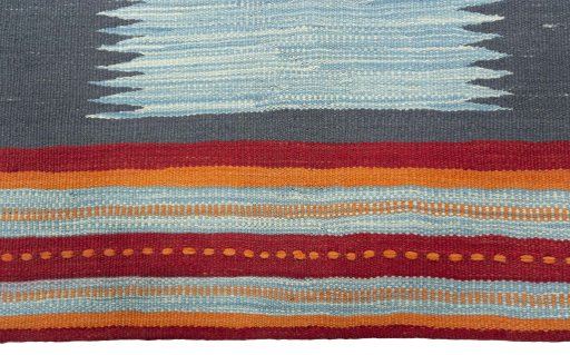 Central medallion detail of New Kilim Sofre rug from Turkey