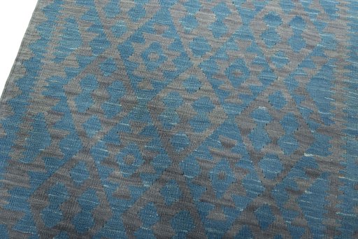 Surface texture of New Kilim Sofre rug with natural Wool and intricate pattern