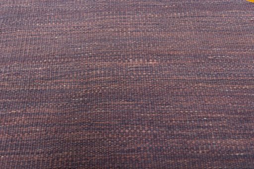 Backside of handmade New Kilim Sofre rug showing knot structure and weave density
