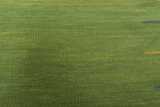 Backside of handmade New Kilim Sofre rug showing knot structure and weave density