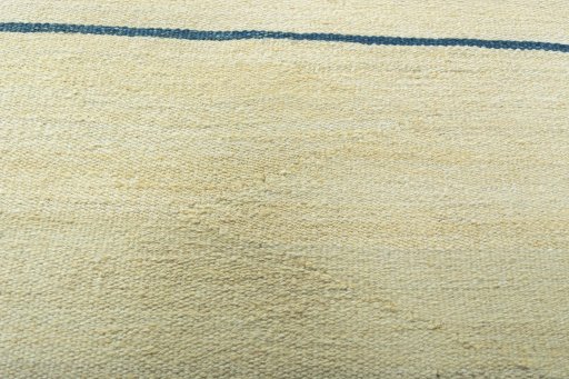 Backside of handmade New Kilim Sofre rug showing knot structure and weave density