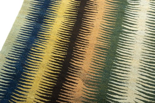 Surface texture of New Kilim Sofre rug with natural Wool and intricate pattern