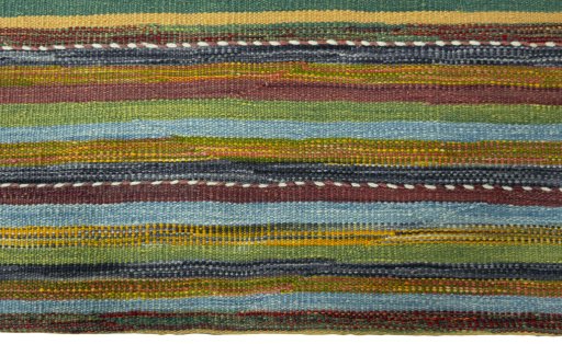 Central medallion detail of New Kilim Sofre rug from Turkey