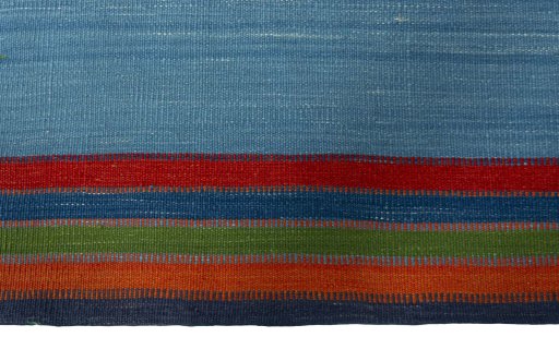 Central medallion detail of New Kilim Sofre rug from Turkey