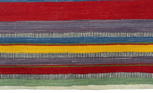 Central medallion detail of New Kilim Sofre rug from Turkey