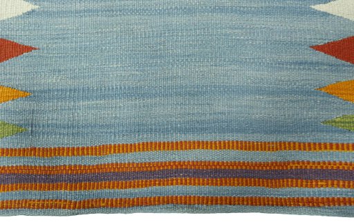 Central medallion detail of New Kilim Sofre rug from Turkey