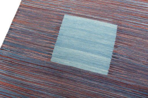 Surface texture of New Kilim Sofre rug with natural Wool and intricate pattern