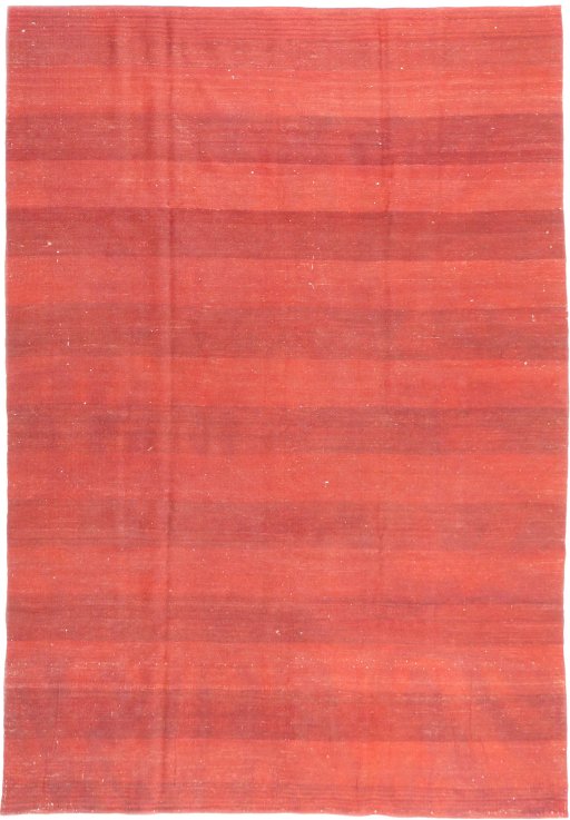 Full view of New Modern Design rug from Iran / Persia, 294 × 198 cm in Red tones