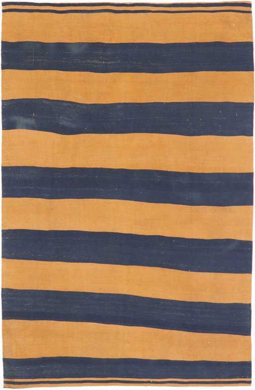 Full view of New Modern Design rug from Iran / Persia, 255 × 168 cm in Blue tones
