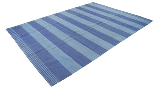 Corner detail of 1990s Modern Design rug showing border pattern and Wool pile