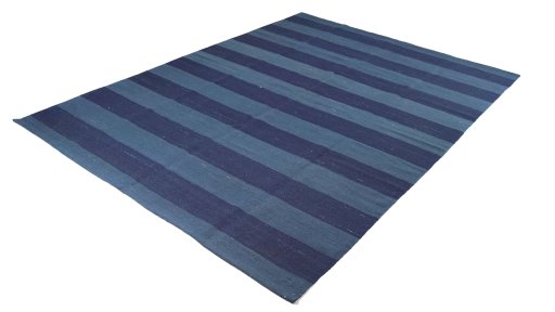 Corner detail of New Modern Design rug showing border pattern and Wool pile