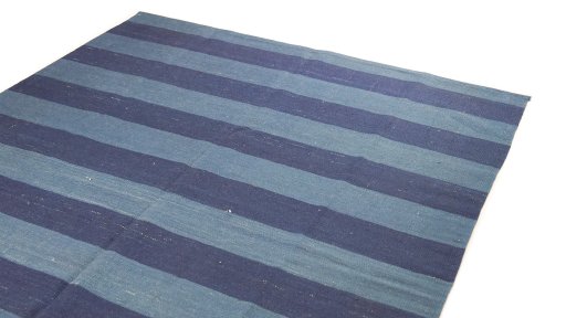 Surface texture of New Modern Design rug with natural Wool and intricate pattern