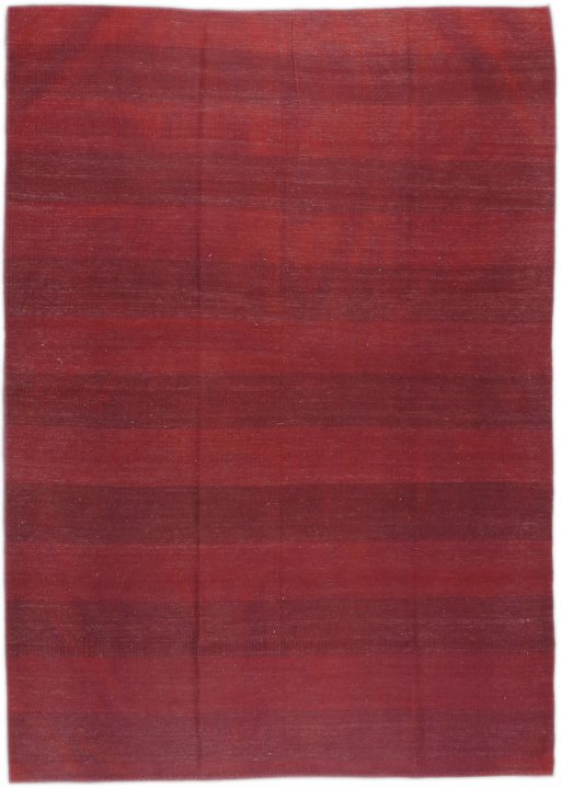 Full view of New Modern Design rug from Iran / Persia, 277 × 198 cm in Dark red tones