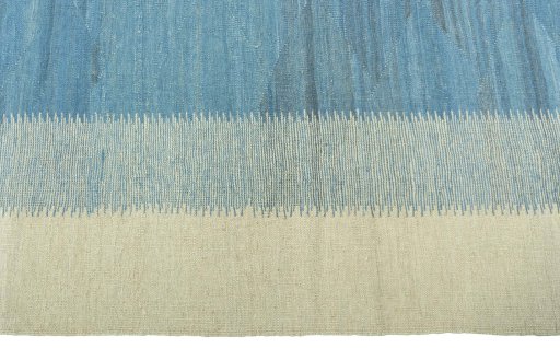 Close-up detail of New Modern Design rug from Iran / Persia showing Wool weave