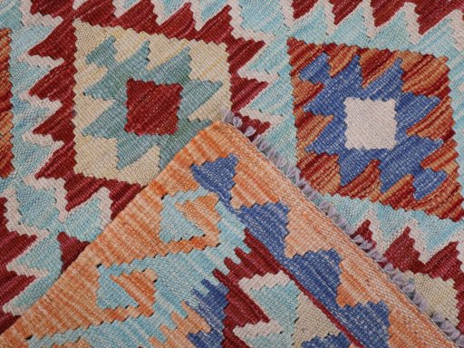 Surface texture of New Modern Design rug with natural Wool and intricate pattern
