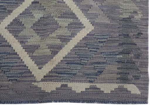 Close-up detail of New Modern Design rug from Pakistan showing Wool weave