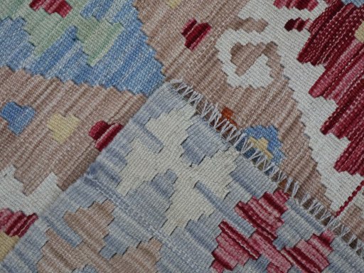 Surface texture of New Modern Design rug with natural Wool and intricate pattern