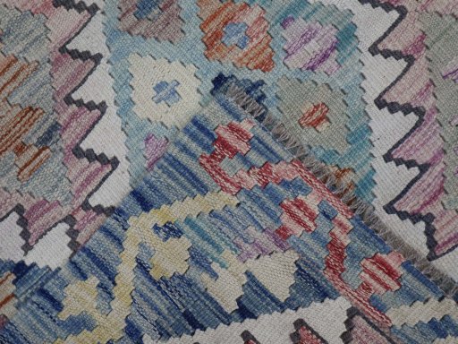 Surface texture of New Modern Design rug with natural Wool and intricate pattern