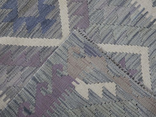 Surface texture of New Modern Design rug with natural Wool and intricate pattern