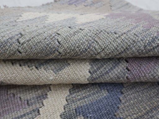 Close-up detail of New Modern Design rug from Pakistan showing Wool weave