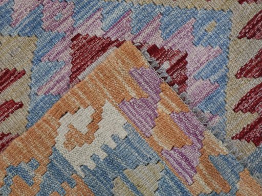 Surface texture of New Modern Design rug with natural Wool and intricate pattern