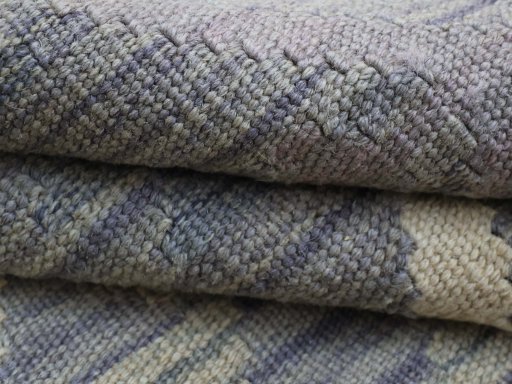 Close-up detail of New Modern Design rug from Pakistan showing Wool weave