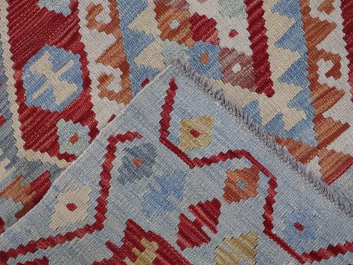 Surface texture of New Modern Design rug with natural Wool and intricate pattern