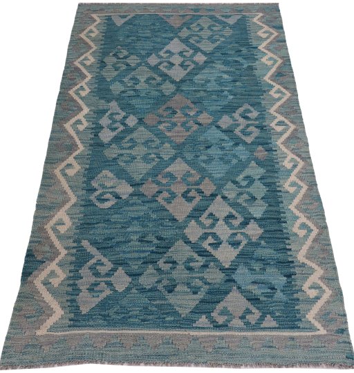 Full view of New Modern Design rug from Pakistan, 154 × 97 cm in Multi Color tones