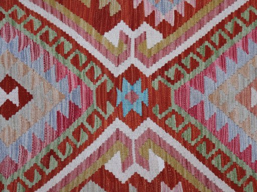 Central medallion detail of New Modern Design rug from Pakistan