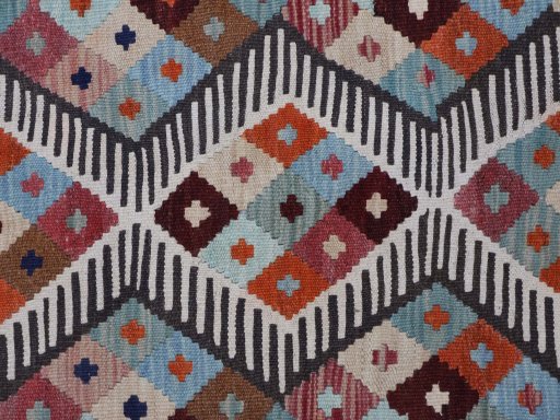 Central medallion detail of New Modern Design rug from Pakistan