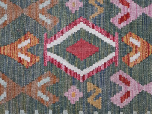 Central medallion detail of New Modern Design rug from Pakistan