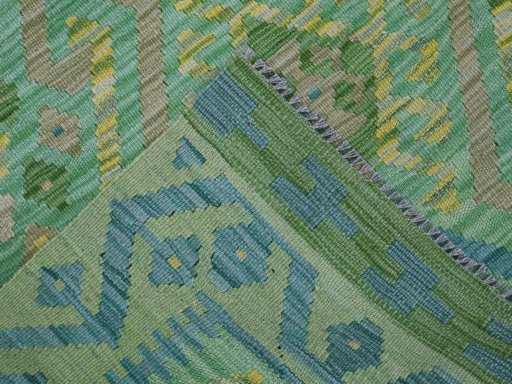 Surface texture of New Modern Design rug with natural Wool and intricate pattern