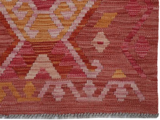 Close-up detail of New Modern Design rug from Pakistan showing Wool weave