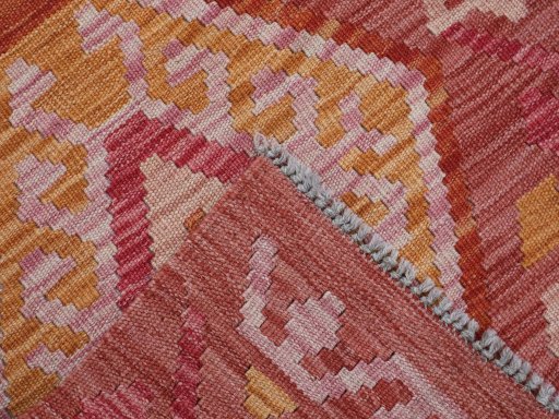 Surface texture of New Modern Design rug with natural Wool and intricate pattern