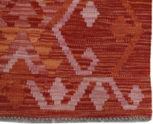Close-up detail of New Modern Design rug from Pakistan showing Wool weave