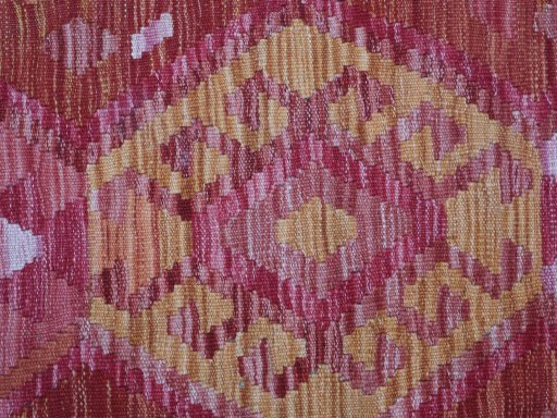Central medallion detail of New Modern Design rug from Pakistan