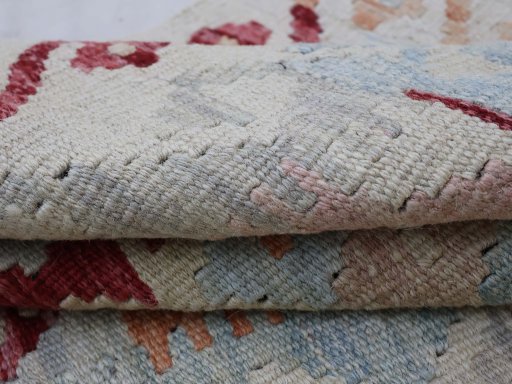 Close-up detail of New Modern Design rug from Pakistan showing Wool weave