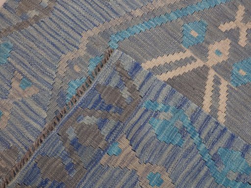 Surface texture of New Modern Design rug with natural Wool and intricate pattern